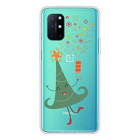 Inskal OnePlus 8T flexibel plast Skal med Jul-tema julgran