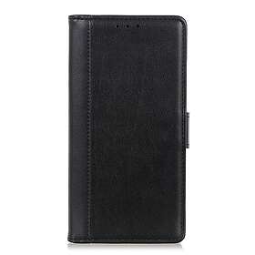 Inskal OnePlus Nord Ce (5G) Stich Leather Flip Case m. Stand & Card Holder Svart