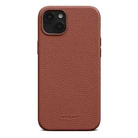 Woolnut iPhone 15 Plus Skal Äkta Läder MagSafe-kompatibelt Brun