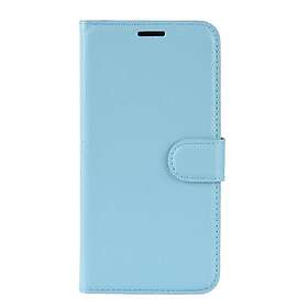 Inskal Xiaomi Redmi Note 7/7 Pro Litchi Leather Wallet Case Blue