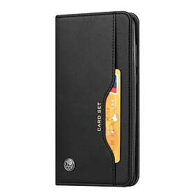 Inskal Samsung Galaxy S23+ (Plus) Plånboksfodral med Frontficka Konstläder Svart