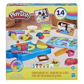 Play-Doh Kitchen, Burger Party avec 5 Pots de Pate a Modeler, Jouet créatif  a partir de 3 Ans (Lot de 2)