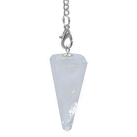Kristalloteket Pendel Bergkristall & Chakra 4 cm
