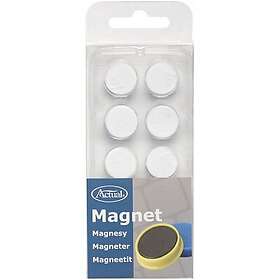 Actual Whiteboard Magnet Vit 16 mm 10 st