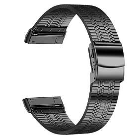Inskal Fitbit Versa 3 rostfritt stål metallband Svart