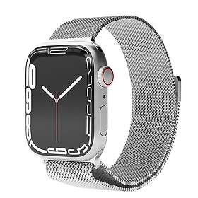 Vonmählen Apple Watch (42/44/SE/45/49MM) Milanese Loop Rostfritt Stål Rem Silver