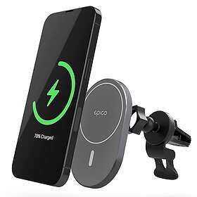 Epico Magnetisk Mobiltelefonhållare för Bil med 15W Trådlös Laddning & 18W Billaddare MagSafe-Kompatibel