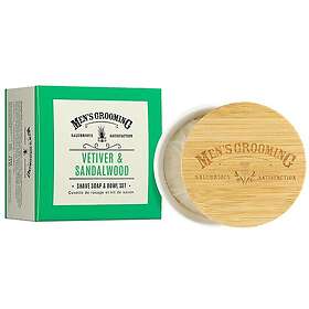 Scottish Fine Soaps The Soap Vetiver & Sandalwood Shave Soap & Bowl Set