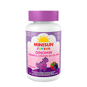 MiniSun Dinomin Junior C & D3 vitamin 60 Tuggtabletter
