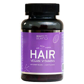 Beauty Bear Hair Vitamins Gummies 60 Tabletter