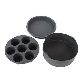 Scandinavian Collection Airfryer Silicone Accessory Set With 3 Parts Ø21cm
