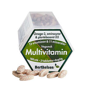 Berthelsen Vegansk Multivitamin 180 Kapsler