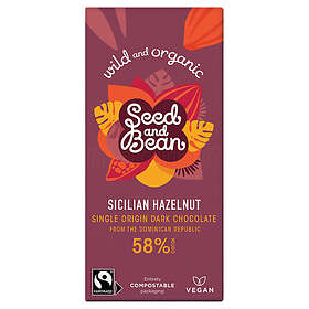 Seed & Bean Fine Dark Chocolate 58% Sicilian Hazelnut Eko 85g