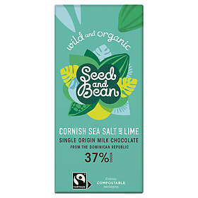 Seed & Bean Mjölkchoklad Med Cornish Havssalt & Lime 85g
