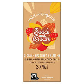 Seed & Bean Rich Milk Chocolate 37% Sicilian Hazelnut & Almond E 85g