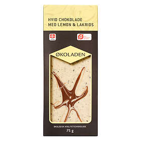 Økoladen Choklad vit citron/lakrits EKO 75g