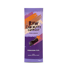 The Raw Choklad Company The Raw Co Pitch Dark Raw Chocolate 72% Fairtrade Eko 1 Bar 38 Gram