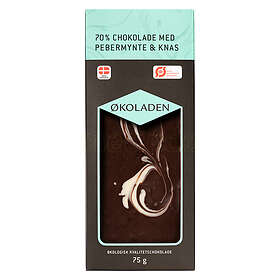 Økoladen Choklad pepparmint/knäck EKO 70% 75g