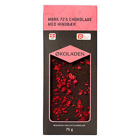 Økoladen Choklad med hallon 72% EKO 75g