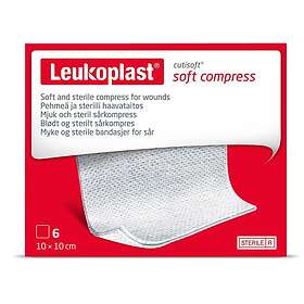 Leukoplast Cutisoft Soft Compress 10x10cm 6-Pack