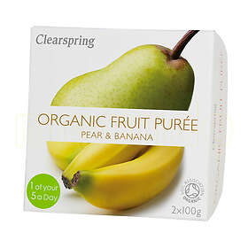 Clearspring Fruktmos Banan, Päron 200g
