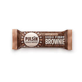 Pulsin Peanut Choc chip raw choc brownie 50g