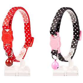 Duvo Katthalsband Dots, Rosa