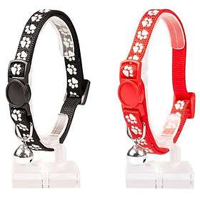 Duvo Katthalsband Paws, Svart