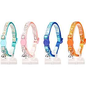 Duvo Katthalsband Retro Squares, Turkos