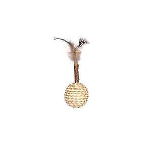 Flamingo Kattleksak Navajo boll med fjädrar