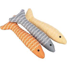 Trixie Fisk, tyg, catnip, 20 cm, Grå