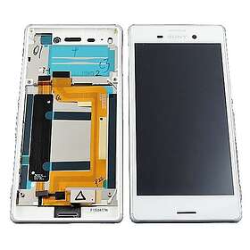 Original Sony Xperia M4 Aqua LCD display med ram Vit