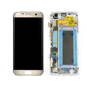 Samsung Galaxy S7 Edge Skärm med LCD-display, Guld Original