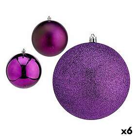 Uppsättning av christmas balls Purpur Plast Ø 12 cm (6 pcs)