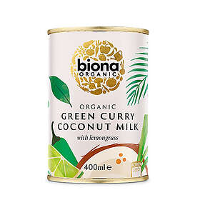 Biona Organic Kokosmjölk Grön Curry med Citrongräs EKO 400g