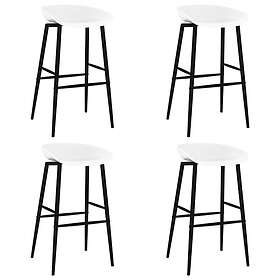 vidaXL Bar Stoolar 4 st vit 248168