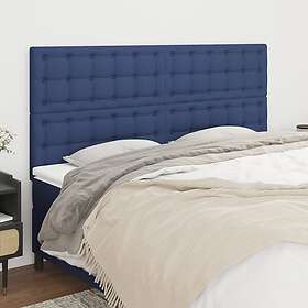 vidaXL Huvudgavlar 4 st blå 100 x 5 78/88 cm tyg 3116794