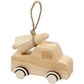 Creativ Company Lastbil med Julgran julgran, H: 6 cm, L: 7 B: 3.5 1 st. 58069