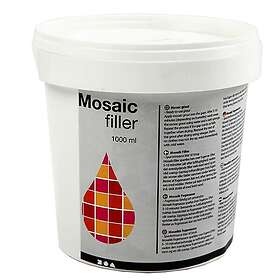ABA Skol Mosaikfiller 1l Vit liter vit 4328455