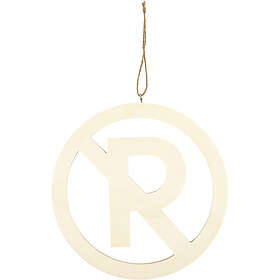 Creativ Company Skylt Parkering Förbjuden Skylt, förbjuden, stl. 21.3 cm, tjockl