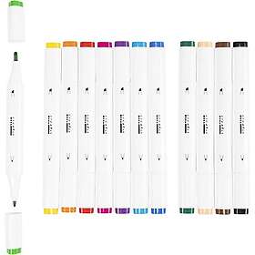 Creativ Company Ritpenna Strandardfärger 12 st Ritpenna, standardfärger, spets 1+8 mm, st./ 1 förp. 37377
