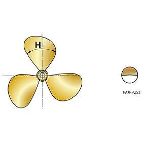 Vetus LH P3b Propeller Guld 20 x 19´´