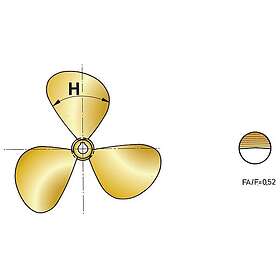 Vetus RH P3b Propeller Guld 14 x 10´´
