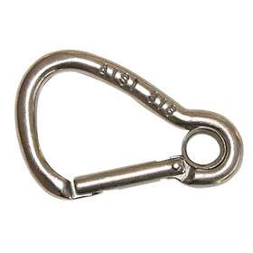 Kong Italy Eye Asymmetric Carabiner Silver 12 x 120 mm
