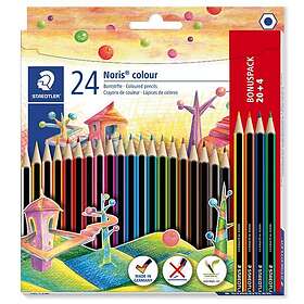 Noris colour 24-pack färgpennor i WOPEX-material 20 4 pack Staedtler