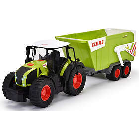 Tracteur Claas vert avec fourche et remorque BRUDER : la boîte à Prix  Carrefour