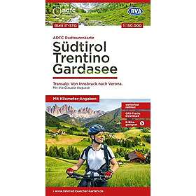 ADFC-Radtourenkarte IT-STG Südtirol, Trentino, Gardasee 1:150.000, reiß- und wet