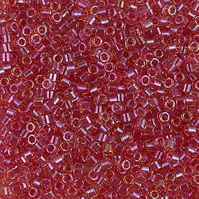 MIYUKI Delica hallonröd 5g – DBM0062 Light Lined Cranberry