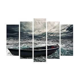 Dekorativ Canvastavla 5-Delar 70x19 cm Flerfärgad 237HRZ4258