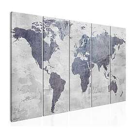 Arkiio Tavla Concrete World Map 5 delar A3-N7341-DKA